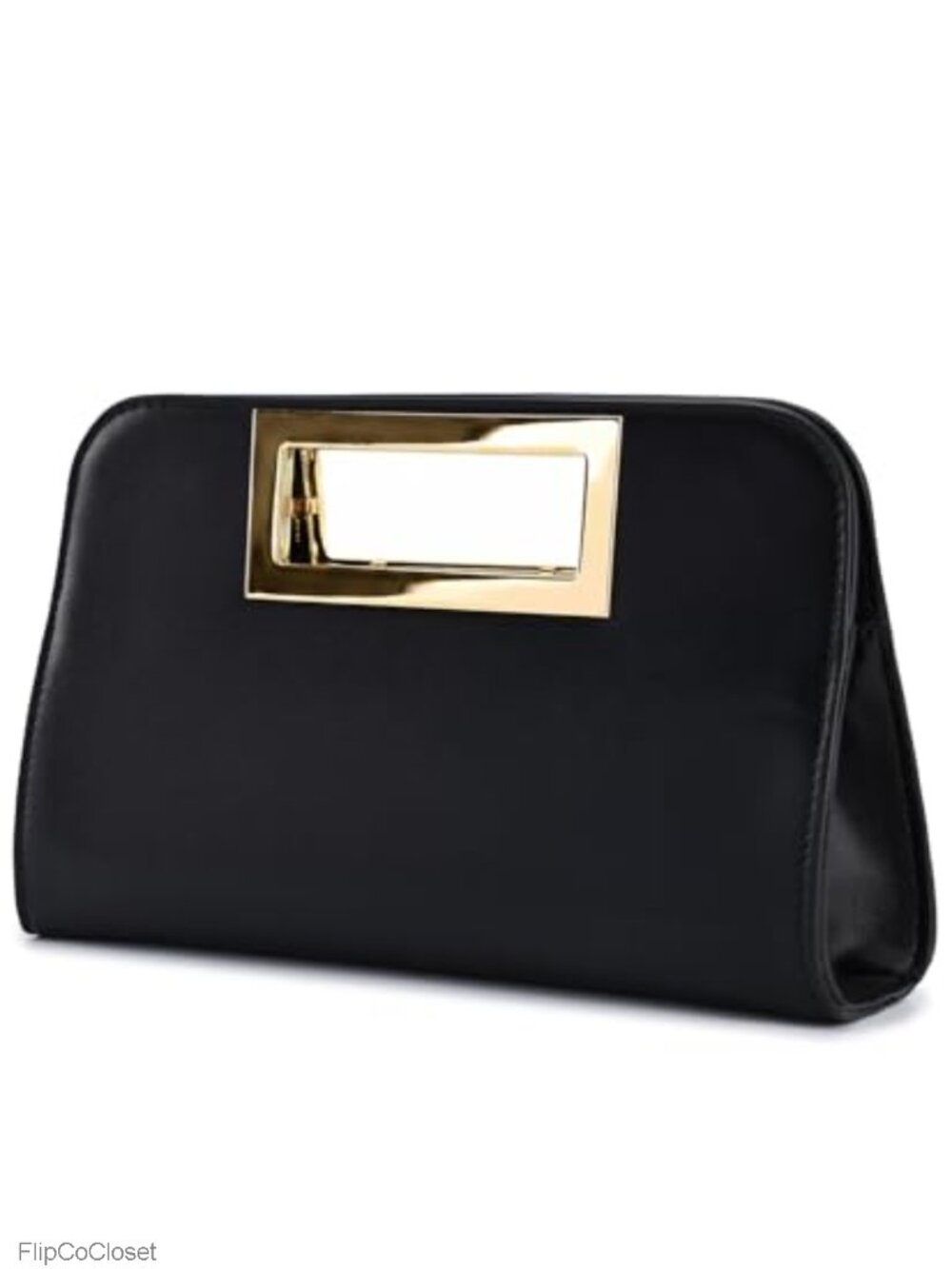 Vegan Leather Cut-Out Handle Clutch Evening Crossbody Bag Wedding Party
